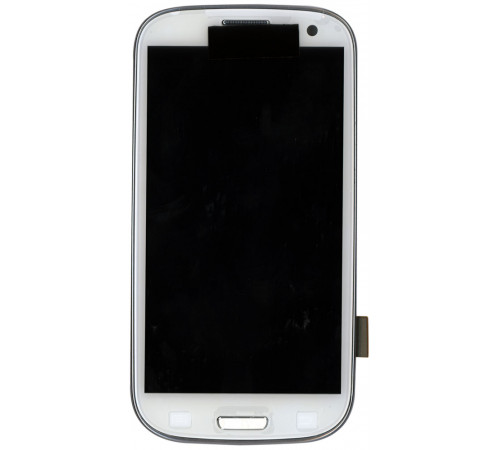 Дисплей для Samsung Galaxy S3 GT-I9300 Ceramic White белый с рамкой