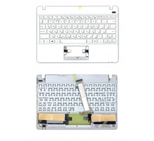 Клавиатура для ноутбука Asus Vivobook X102 белая топ-панель