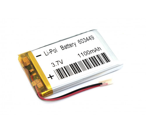 Аккумулятор Li-Pol (батарея) 6*34*49мм 2pin 3.7V/1100mAh