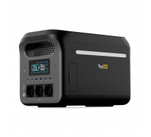 Портативная электростанция TopON TOP-H1800 LFP 1800 Вт, 3 розетки 220 В, DC и авторозетка 12.6 В, 2 Type-C 100 Вт, 4 USB, фонарь, EPS, Wi-Fi Bluetooth