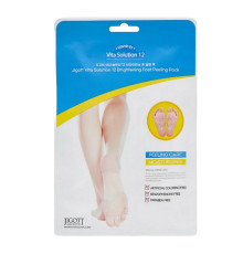 Jigott Маска-носки с эффектом пилинга для ног / Vita Solution 12 Brightening Foot Peeling Pack, 30 мл