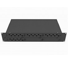 Кросс оптический стоечный 19", 32 FC/ST- адаптера, 2U, черный, TopLAN