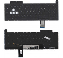 Клавиатура для ноутбука Asus Gaming F15 FA507 черная с подсветкой