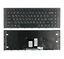 Клавиатура для ноутбука Sony Vaio VPC-EA черная, с рамкой