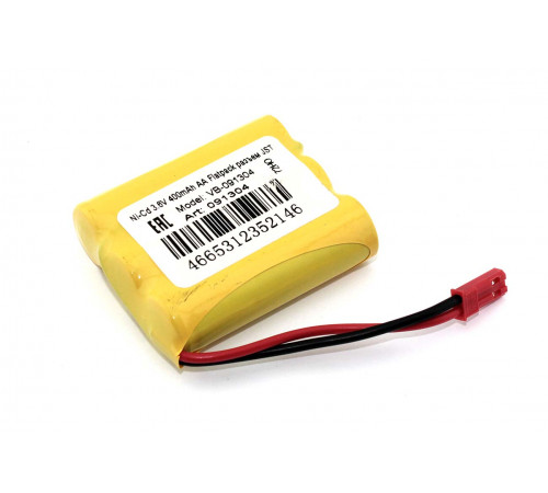 Аккумулятор Ni-Cd 3.6V 400mAh AA Flatpack разъем JST