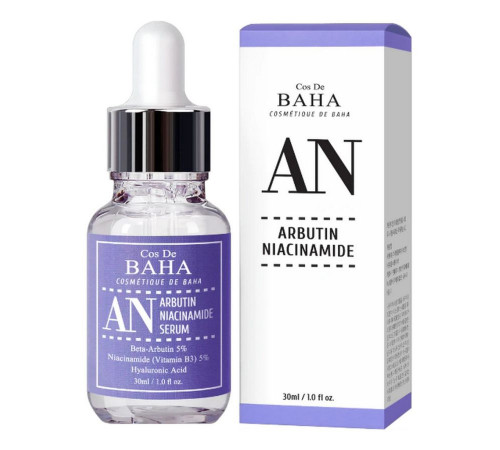 Cos De BAHA Сыворотка против пигментации с арбутином и ниацинамидом / AN Arbutin 5%+Niacinamide 5% Serum, 30 мл