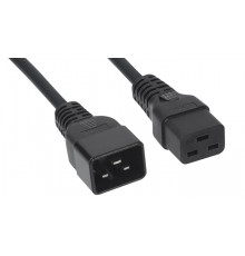 Cabeus PC-IEC19-IEC20-3M Кабель питания IEC 320 C19 - IEC 320 C20 (3x1.5), 16A, прямая вилка, 3м