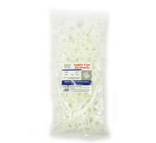 Площадка под винт BNH, Ø 6мм, 16х23мм, нейлон, 100 шт, цвет: белый