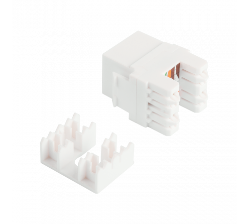 Модуль Keystone, RJ45, неэкранированный, кат.6, без шторки, 180 градусов, белый LAN-OK45U6/180N-WH Модуль Keystone, RJ45, неэкранированный, кат.6, без шторки, 180 градусов, белый LAN-OK45U6/180N-WH