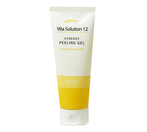 Jigott Пилинг-гель для лица / Vita Solution 12 Synergy Peeling Gel, 180 мл