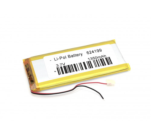 Аккумулятор Li-Pol (батарея) 6.2*41*99мм 2pin 3.7V/1350mAh