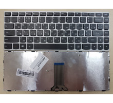 Клавиатура для ноутбука Lenovo IdeaPad Flex 2-14, G40-30, G40-70 черная, рамка серебряная