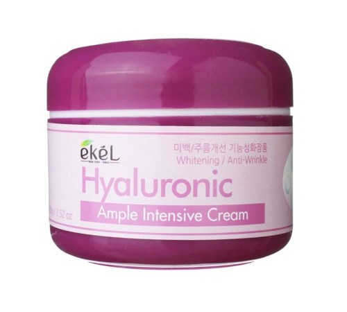 Ekel Крем для лица ампульный увлажняющий с гиалуроновой кислотой / Ample Intensive Cream Hyaluronic, 100 мл