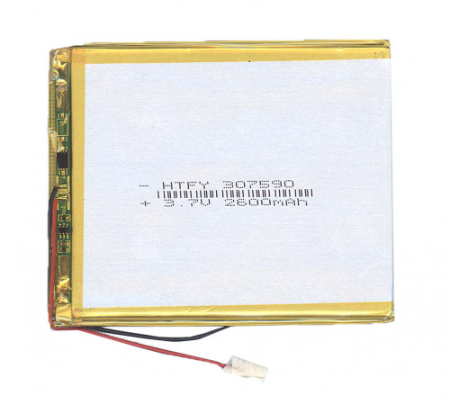 Аккумулятор Li-Pol (батарея) 3*75*90мм 2pin 3.7V/2600mAh