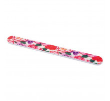 Dewal Beauty Пилка для ногтей прямая 9102747, розы 180/180 грит, 18 см