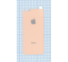 Защитное заднее стекло для iPhone 6/6S золотое