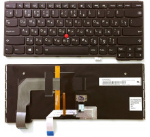 Клавиатура для ноутбука Lenovo ThinkPad S3, Yoga 14 черная, с подсветкой
