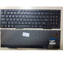 Клавиатура для ноутбука Asus GL553, GL553V, ZX553VD, ZX53V, ZX73, FX553VE, FX753VD, FX753VE черная, без рамки, с подсветкой