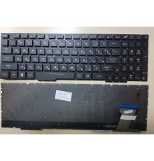 Клавиатура для ноутбука Asus GL553, GL553V, ZX553VD, ZX53V, ZX73, FX553VE, FX753VD, FX753VE черная, без рамки, с подсветкой