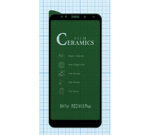 Керамическая пленка (стекло) для Xiaomi Redmi 5 plus черная