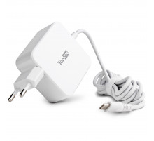 Блок питания TopON для ноутбука Lenovo 45W кабель Type-C, Power Delivery, Quick Charge 3.0, в розетку, кабель 180 см TOP-LE45QW. Белый.