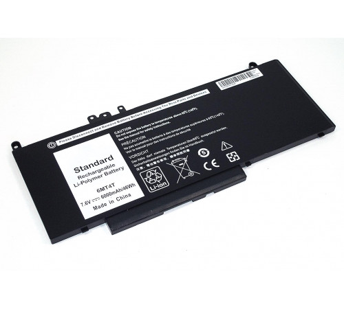 Аккумуляторная батарея для ноутбука Dell Latitude 14-E5470 7.6V 6000mAh черная OEM