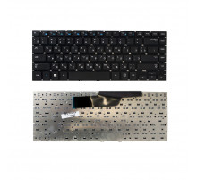 Клавиатура для ноутбука Samsung NP355V4C, 355V4C-S01, NP300E4A Series. Плоский Enter. Черная, без рамки. PN: BA75-04105C.