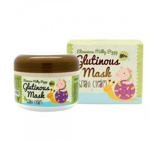 Elizavecca Крем с муцином улитки / Glutinous Mask 80% Snail Cream, 100 мл