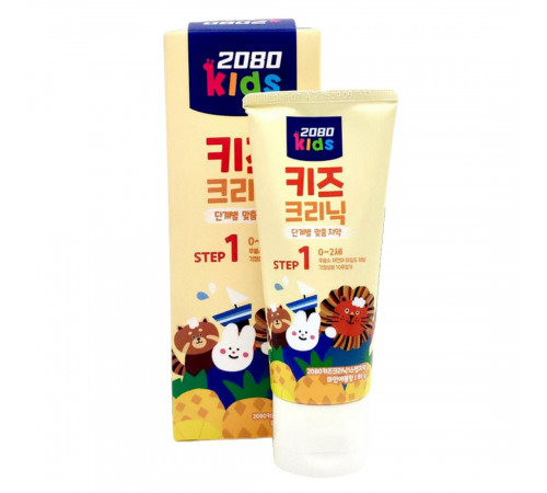 Dental Clinic 2080 Зубная паста для детей без фтора / Kids Clinic 1 Step Toothpaste Pineapple Scent (0-2 лет), 80 г