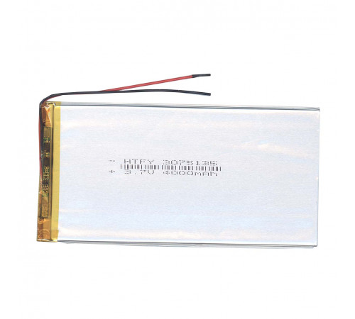 Аккумулятор Li-Pol (батарея) 3*75*135мм 2pin 3.7V/4000mAh