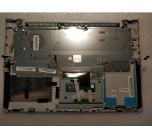 Клавиатура для ноутбука Lenovo IdeaPad S410, U430 черная, с подсветкой, верхняя панель в сборе (серебряная)