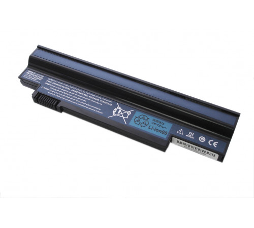 Аккумуляторная батарея для ноутбука Acer Aspire one 532h 533h eMachines350 10.8V 6600mah OEM черная