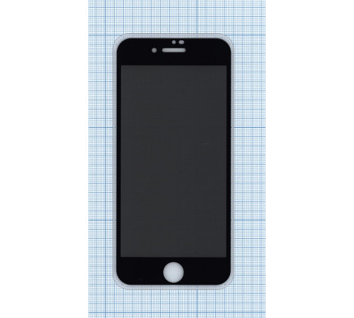 Защитное стекло Privacy Анти-шпион для iPhone  7/8 черное