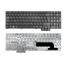 Клавиатура для ноутбука Samsung X520, NP-X520-FA01UA, NP-X520-FA02UA Series. Г-образный Enter. Черная, без рамки. PN: V106360BS1.