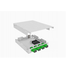 Кросс оптический, настенный, 4 SC/APC адаптеров, одномодовый, TopLAN, укомплектованный