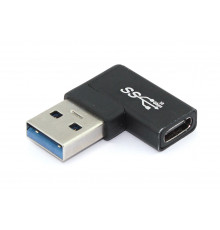 Переходник USB Type A папа на Type-C мама угловой