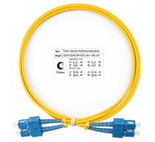 Cabeus FOP(d)-9-SC-SC-1,5m Шнур оптический duplex SC-SC 9/125 sm 1,5м LSZH