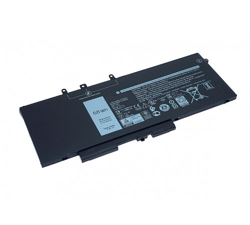 Аккумуляторная батарея для ноутбука Dell Latitude 15 3520 E5480 5480 (DV9NT) 7.6V 68Wh 8500mAh