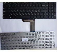 Клавиатура для ноутбука Lenovo IdeaPad 700-15ISK черная, без рамки