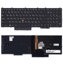 Клавиатура для ноутбука Lenovo ThinkPad P50 P70 черная с подсветкой