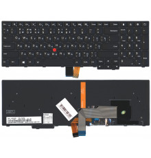 Клавиатура для ноутбука Lenovo Thinkpad S5 2nd Gen черная с подсветкой