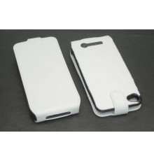 Аккумулятор/чехол для Apple iPhone 4/4s 2300 mAh черно-белый leather case