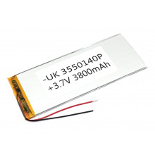 Аккумулятор Li-Pol (батарея) 3.5*50*140мм 2pin 3.7V/3800mAh