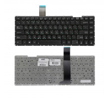 Клавиатура для ноутбука Asus X401, X401A, X401U Series. Плоский Enter. Черная, без рамки. PN: AEXJ1U00010.