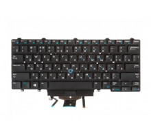 Клавиатура для ноутбука Dell Latitude 7480, 7490, 5480, 5488, 5490, E5480, E5488, E7480 черная, с джойстиком, с подсветкой