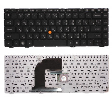 Клавиатура для ноутбука HP EliteBook 8460W черная без рамки с указателем