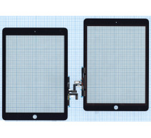 Сенсорное стекло (тачскрин) для iPad Air (A1474, A1475, A1476) черное OEM
