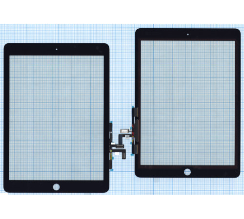 Сенсорное стекло (тачскрин) для iPad Air (A1474, A1475, A1476) черное OEM