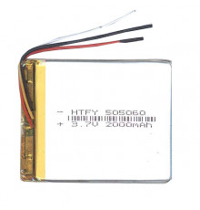 Аккумулятор Li-Pol (батарея) 5*50*60мм 3pin 3.7V/2000mAh