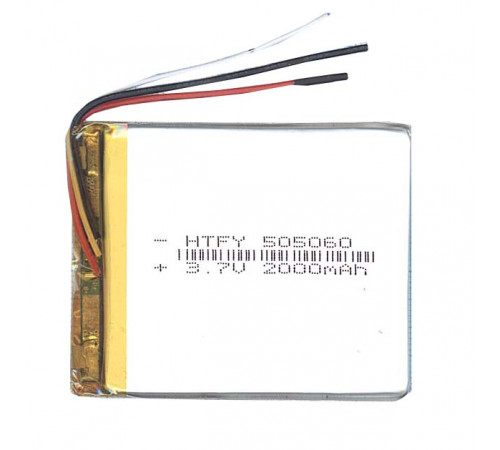 Аккумулятор Li-Pol (батарея) 5*50*60мм 3pin 3.7V/2000mAh